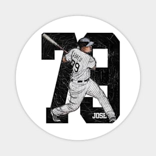 Jose Abreu Chicago W Sketch Magnet